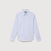 Chemise col am&eacute;ricain manches longues bleu ciel homme