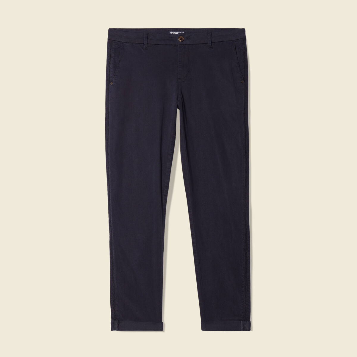 Pantalon chino Instinct bleu foncé femme