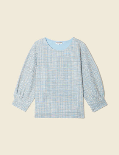 Sweat éco-responsable bleu femme