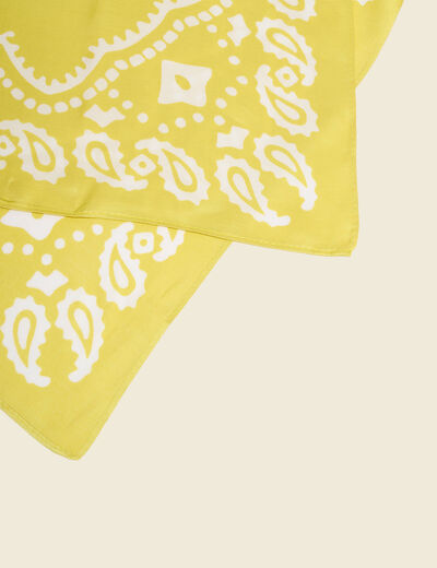 Foulard vert fluo femme