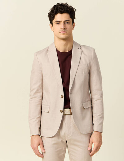 Veste blazer cintré gris homme