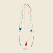 Collier multirangs multicolore femme