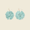 Boucles d'oreilles pendantes vert kaki femme