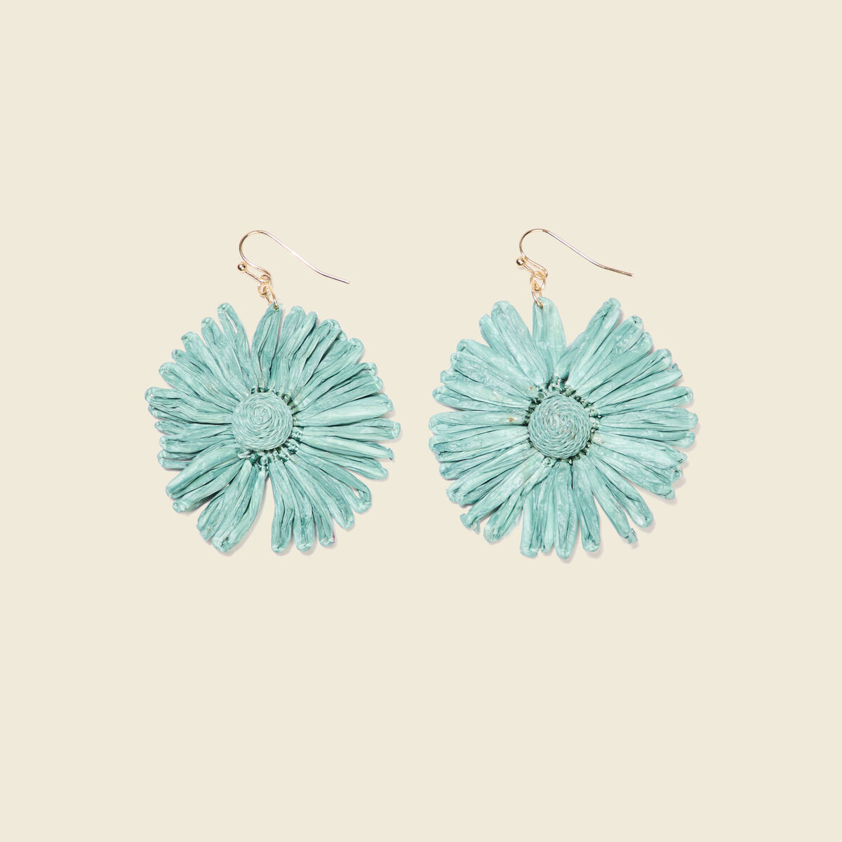 Boucles d'oreilles pendantes vert kaki femme
