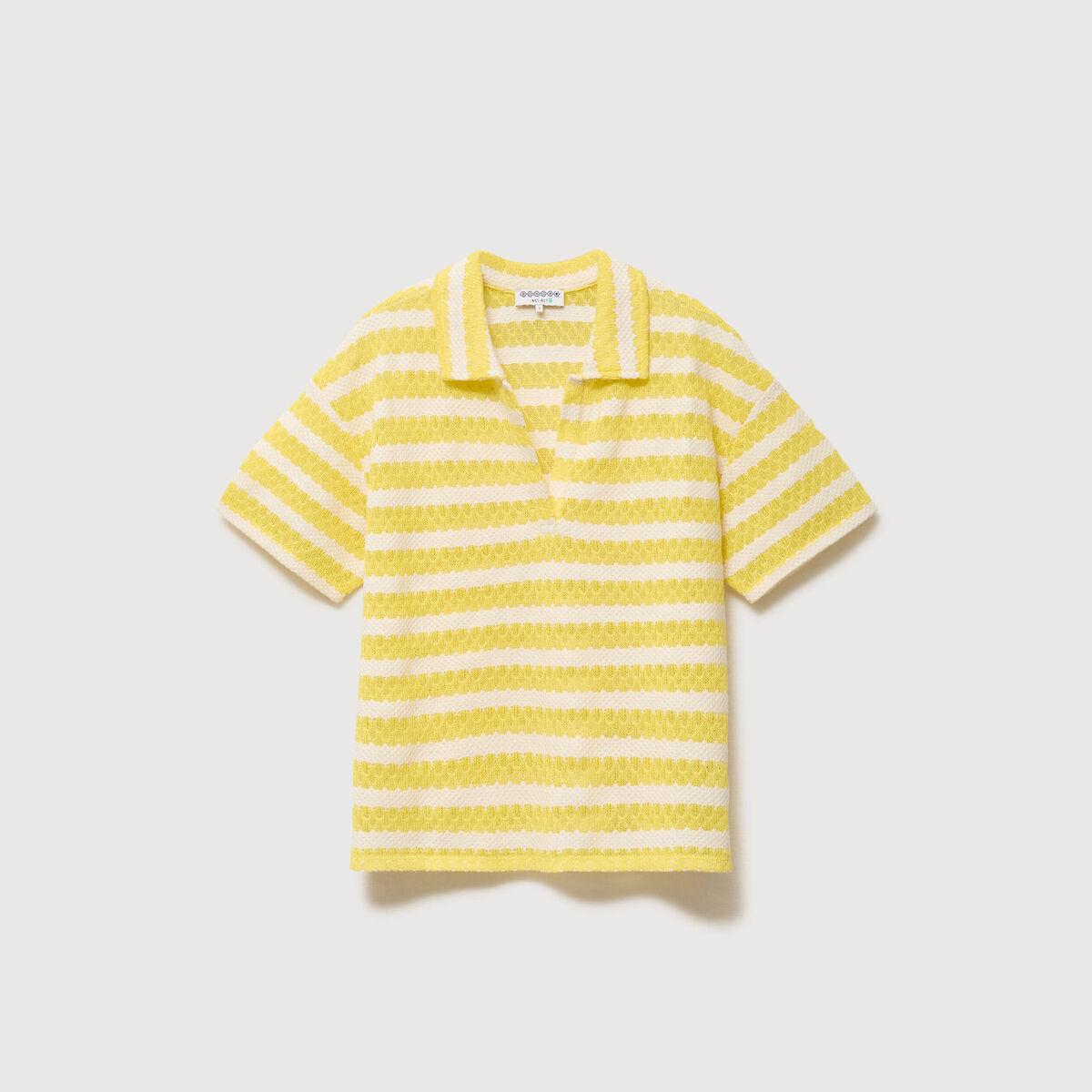 T-shirt manches courtes jaune femme