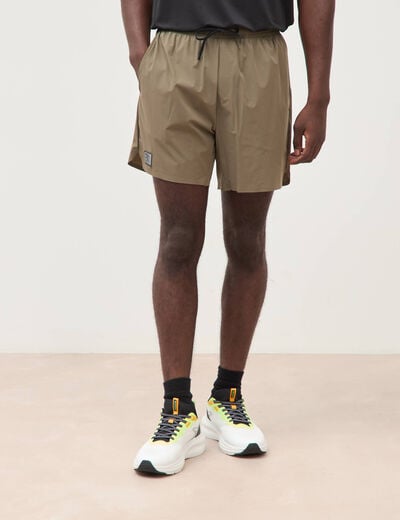 Short doubl&eacute; taupe homme