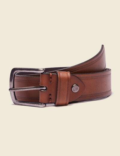 Ceinture marron homme