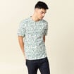 T-shirt manches courtes marron clair homme