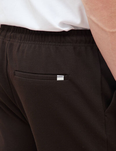 Pantalon chino jogger marron homme