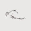 Lot de 2 paires de boucles d'oreilles couleur argent femme