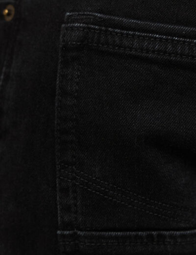 Jeans straight longueur 32 denim noir homme