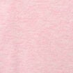 Pull droit col rond manches courtes rose clair femme