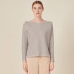 T-shirt manches longues ecru femme