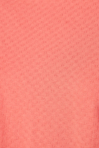 T-shirt manches 3/4 terracotta femme