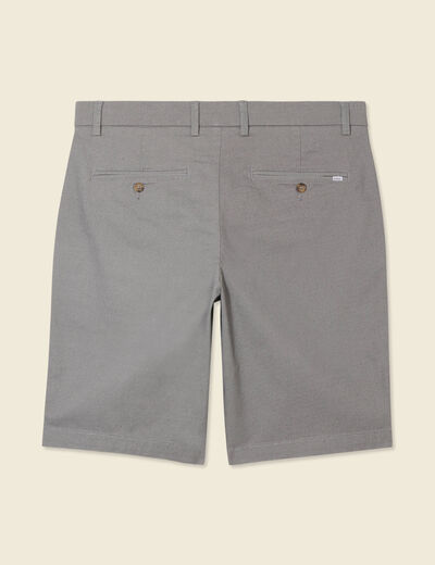 Bermuda droit éco-responsable gris homme