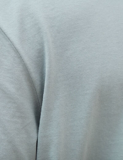 T-shirt en coton manches courtes bleu gris homme