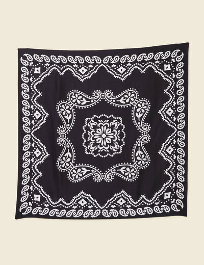 Foulard noir femme