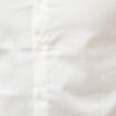 Chemise droite en coton manches longues ecru homme