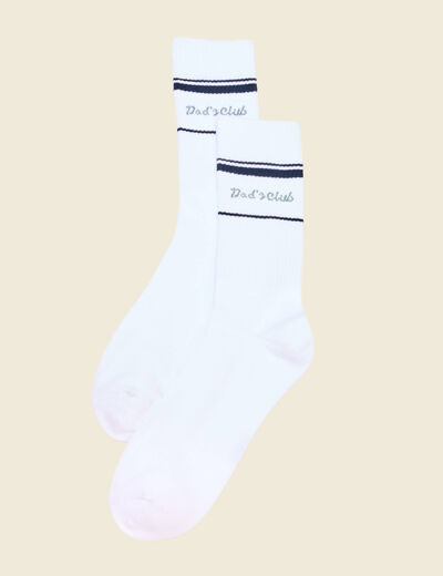 Chaussettes blanc homme