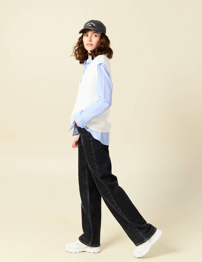 Pull éco-responsable ecru femme