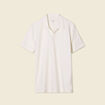 Polo manches courtes ecru homme