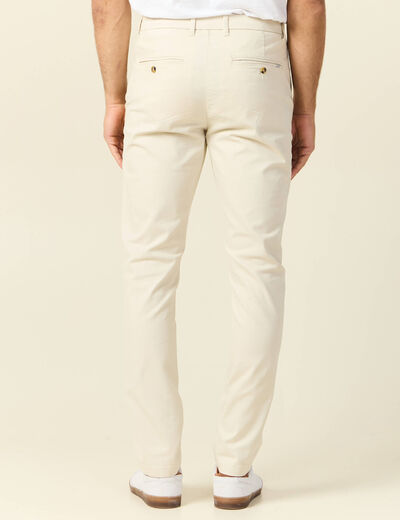 Pantalon chino longueur 32 sable homme