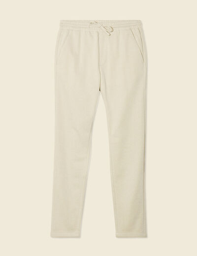 Pantalon jogger élastiqué vert kaki homme