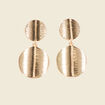 Boucles d'oreilles pendantes couleur or femme