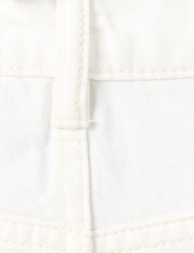Jeans loose 5 poches denim blanc homme