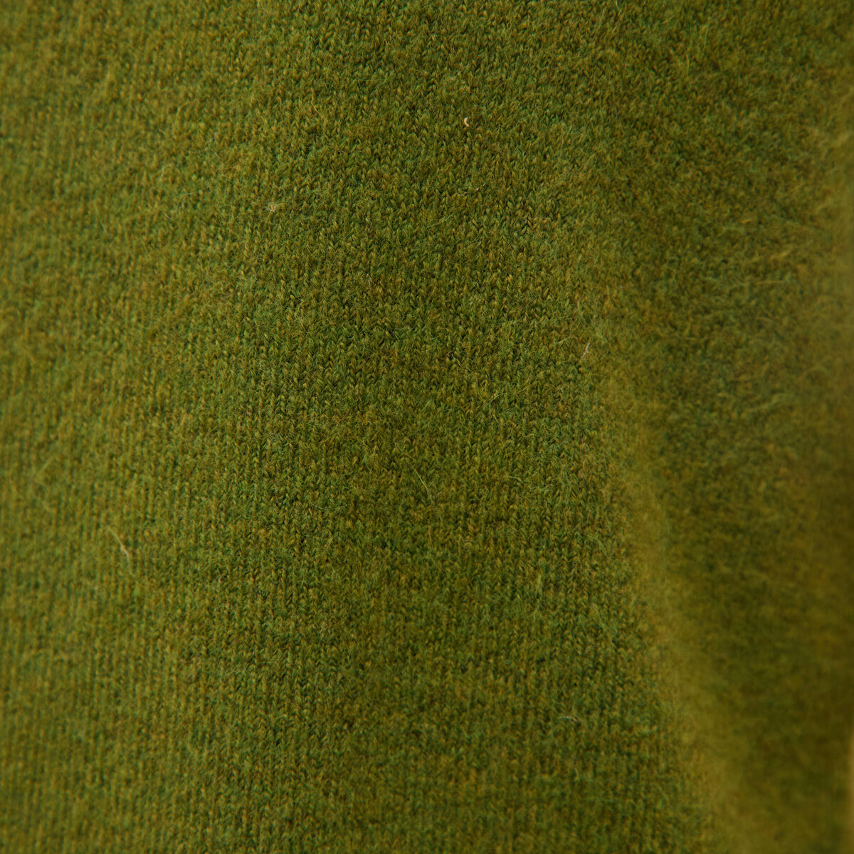 Pull sans manches col en V vert kaki femme