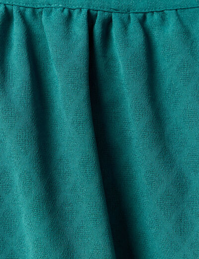 Blouse manches longues vert canard femme