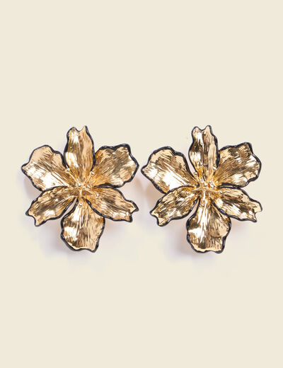 Boucles d'oreilles couleur or femme