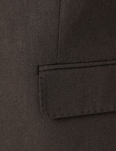 Veste blazer boutonnée noir homme