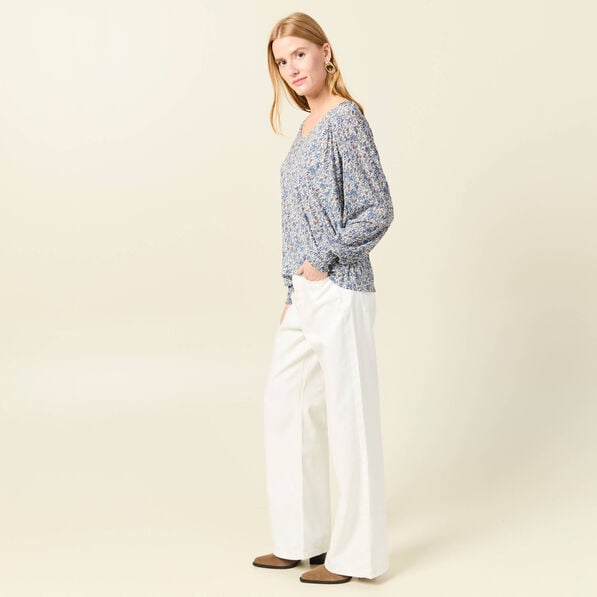 t shirt manches longues bleu clair femme T-shirt manches longues bleu clair femme