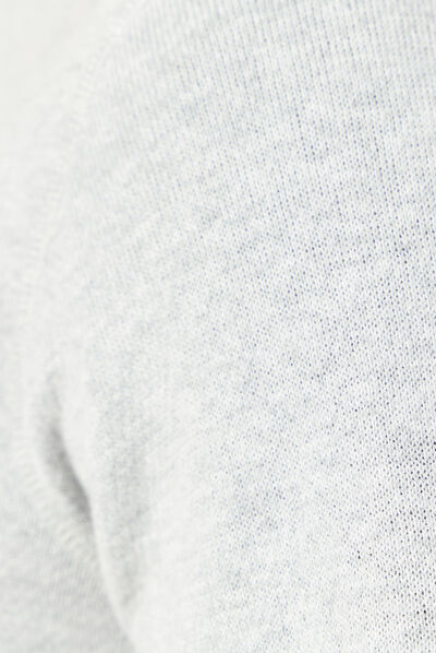 Pull manches longues gris homme