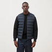 Doudoune courte sans manches bleu marine homme