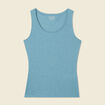 Débardeur femme uni col arrondi Instinct bleu gris femme