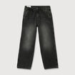 Jeans loose longueur 32 en coton denim noir homme