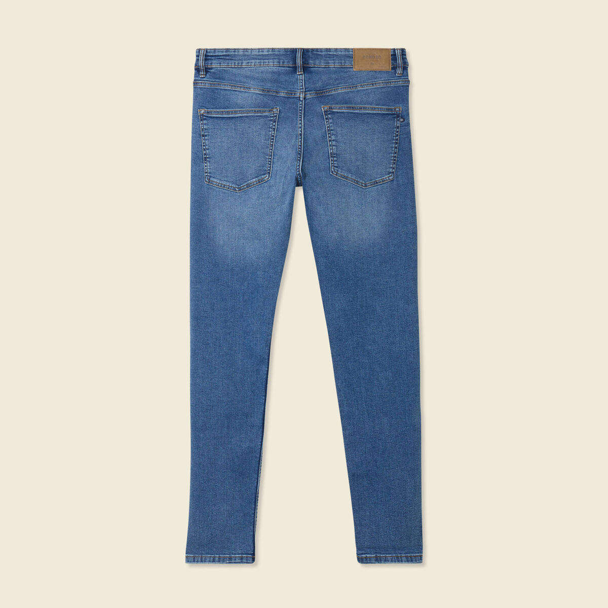 Jeans skinny tapered denim stone homme