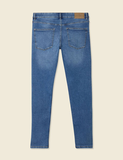 Jeans skinny tapered denim stone homme