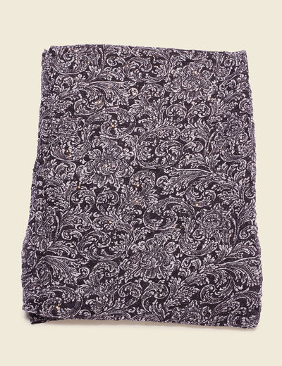 Foulard noir femme