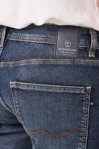 Bermuda éco-responsable denim brut homme