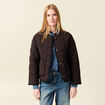 Blouson matelassé camel femme