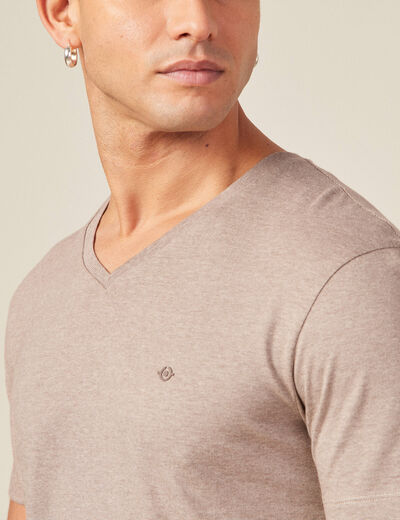 T-shirt manches courtes homme vert kaki homme