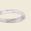 Bracelet multi anneaux couleur argent femme