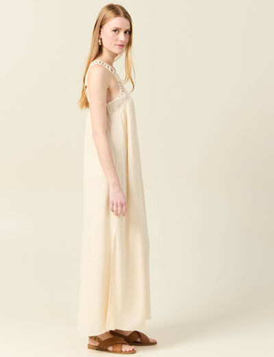 Robe empire éco-responsable creme femme
