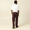 Pantalon marron fonc&eacute; homme