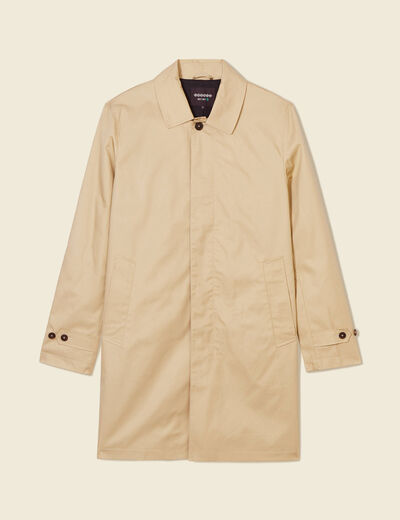 Trench éco-responsable beige homme