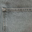 Jeans straight longueur 32 en coton denim gris homme