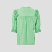 Chemise manches 3/4 vert clair femme
